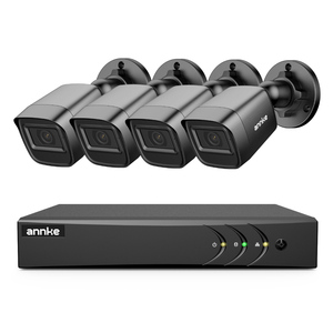 Annke 4ch 5mp H.265 + 5 In 1 Dvr Beveiligingscamerasysteem P 2P Afspelen Op Afstand 4 Stuks 1080P Hd Outdoor Cctv Bewakingscamera - Product Image 1