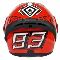 Casque de moto intégral certifié pour moto sportive avec ventilation supérieure, double visière, en ABS, vente en gros usine