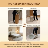 Cadre de lit avec matelas Queen/King Size, rembourré, compressé et roulé, en mousse haute densité, gain de place pour chambre à coucher