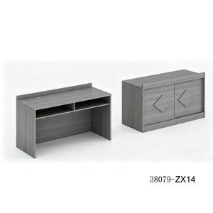 Escritorio Rectangular Moderno de Madera con 2 Compartimentos de Almacenamiento, Mueble de Oficina Independiente 38079-TZ12 - Product Image 3