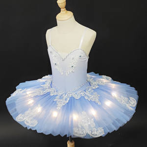 Лебединое световое балетное платье с вышивкой - Product Image 1