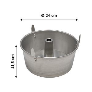 Molde para Pastel Americano de Aluminio de 24 cm con Patas para Pasteles Bundt, Chiffon, Tartas Saladas y Postres, Herramientas Premium para Repostería - Product Image 1