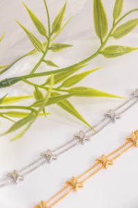 Bracelet à breloques en argent sterling avec croix dorée, bijoux classiques, charmes de mode raffinés, unisexe, en vrac - Product Image 4