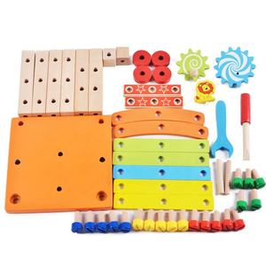 Jouets éducatifs <span class=keywords><strong>Montessori</strong></span> pour enfants, ensemble de chaises et outils de designer, cadeaux en bois écologiques à faire soi-même, unisexe, à partir de 3 ans, pour le développement - Product Image 5
