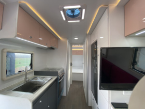 Nhôm Trailer du lịch lớn xe đạp RV 16 lai Trailer <span class=keywords><strong>15</strong></span> chân với mái Lều cắm trại - Product Image 3