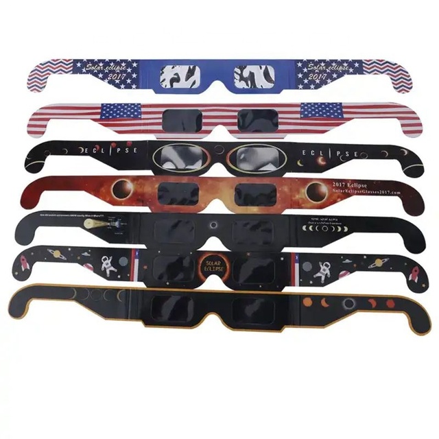 Factory Price ISO Certified EN Paper Solar Eclipse Glasses Sunglasses for Safe Eclipse Viewing