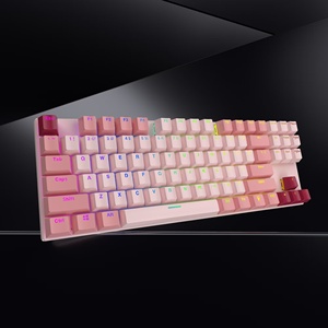 New BD87 <b>USB</b> Wired Mechanical <b>Keyboard</b> 87 Key LED Backlit With 17 Colors for PC Laptop ABS Plastic BD87 Wired RGB 75% Mechanical - Product Image 2