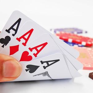 Không thấm nước Poker Hot <span class=keywords><strong>Top</strong></span> Grade Texas Hold'em số lượng lớn 63*88 Mét Hội Đồng Quản trị Trò chơi thẻ chơi nhựa - Product Image 5