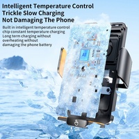Support de téléphone sans fil à fixation automatique pour grille d'aération de voiture, chargeur de navigation pour véhicule - Offre Spéciale