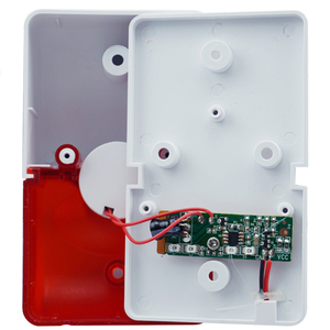 ไฟ LED สีแดง DC 12V ไฟไซเรนแบบแฟลชขนาดเล็ก พร้อมเสียงเตือนแบบมีสาย - Product Image 4