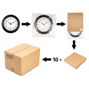 <span class=keywords><strong>Horloge</strong></span> murale ronde en quartz rétro antique personnalisée de 14 pouces, design vintage pour la décoration de la chambre d'étudiant - Product Image 6