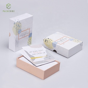 Wholesale custom printing paper game cards flashcards with lid and base packaging box