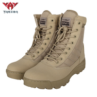Chaussures de randonnée Yakeda à haute tige, imperméables, camouflage, bottes en cuir pour hommes, bottes tactiques