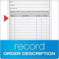 Carnet de commandes et factures autocopiantes NCR en 2 feuillets avec logo personnalisé, format 5,5x8,5 pouces, papier blanc canari, bloc de reçus duplicata, 50 jeux en vrac
