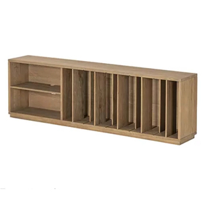 Modern <b>Solid</b> Oak Eco-Friendly Durable Bookshelves Office Home Bedroom School Living Room Low Cabinets - Product Image 4