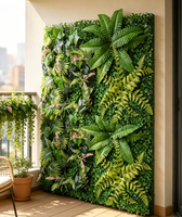 Panneau de plantes artificielles en plastique, motif floral, 40*60cm, pour fond de scène vert, mur végétal artificiel, plante artificielle