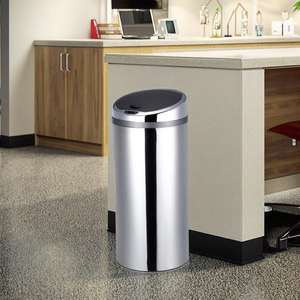Thông Minh Thùng Rác Có Thể Chất Thải Bin Thép Không Gỉ Tự Động Cảm Biến Chuyển Động Hồng Ngoại Thùng Rác Chrome Mạ - Product Image 4