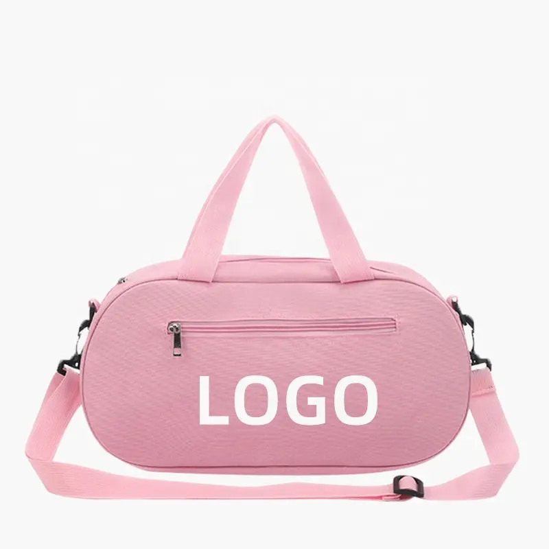 Benutzer definierte LOGO Girls Dance Gymnastik Taschen Kinder über Nacht Reisetasche Reisetasche Gym Sport Ballett tasche