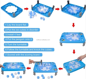 ของเล่นปริศนาสำหรับครอบครัวราคาถูกเพนกวินกับดักที่ทำน้ำแข็งบล็อก<span class=keywords><strong>เกม</strong></span>กระดานช่วยเพนกวินในเกมน้ำแข็ง - Product Image 2