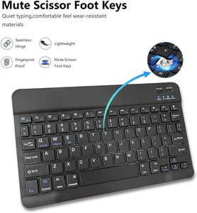 Ce RoHS Chứng Khoán Có thể sạc lại xách tay bluetooth Bàn phím không dây cho <span class=keywords><strong>iPad</strong></span> Pro/<span class=keywords><strong>ipad</strong></span> không khí/<span class=keywords><strong>iPad</strong></span> <span class=keywords><strong>Mini</strong></span> - Product Image 5