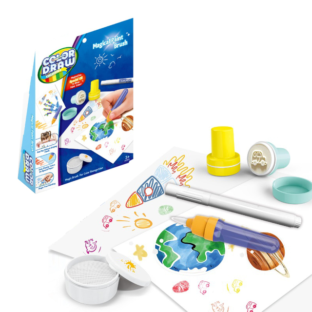 Lucky Toys Colorful Magic Pen Children's Painting Graffiti Artistic Pen Children's Creative Draw Art Kit Magic Diy Painting Set