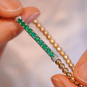 Joyería Fina Personalizada, Brazalete Sólido Real de Oro de 9k, 10k, 14k, 18k, Oro Blanco, Amarillo y Rosa, Fabricación de Diamantes/Gemas de Laboratorio - Product Image 1