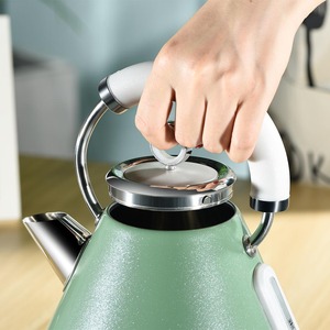 Hervidor Eléctrico Retro Piramidal de 1.8L, Estilo Chino, Porcelana Azul y Blanca - Product Image 5