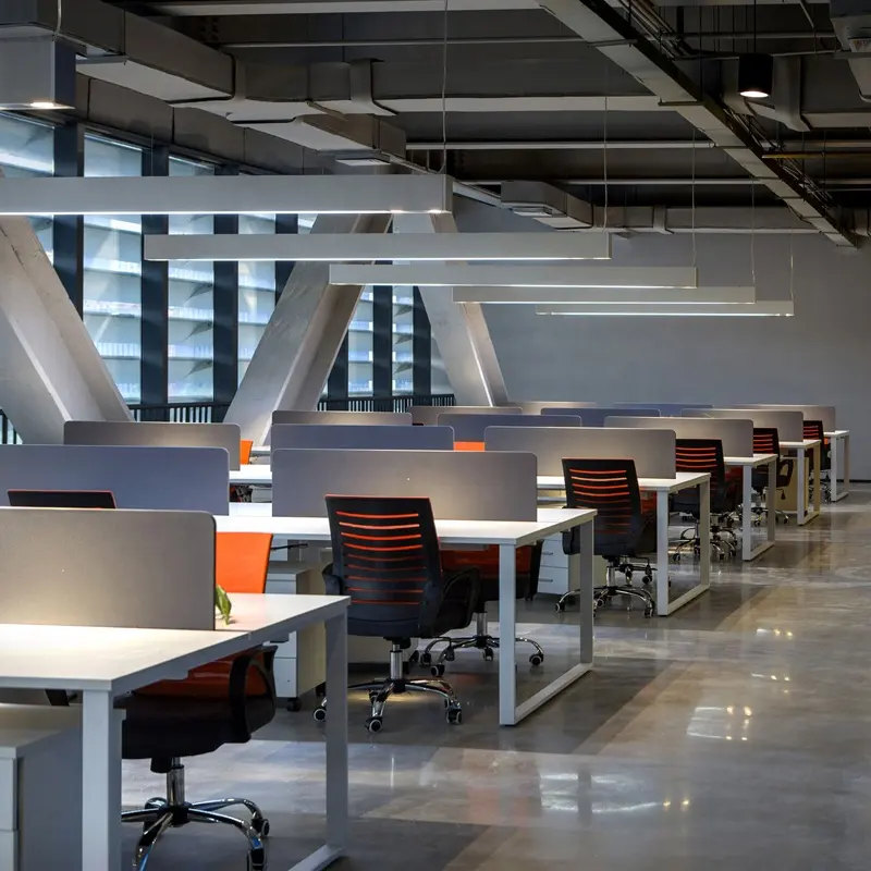 Mesa de trabajo de oficina, mueble de oficina blanco moderno, 2 4 6 8 personas