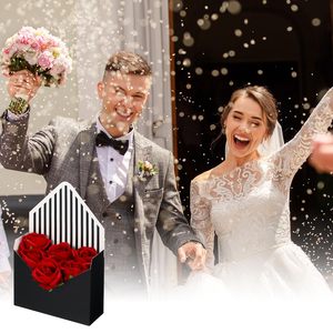 Paper Flower Gift Bags Paper Bouquet Flower Gift Bag with Handle Small Folding Hand Hold Envelope Paper Box - Product Image 4