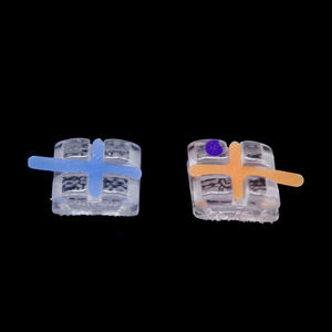 0.022/0.018 di bellezza alla moda staffe ortodontiche in ceramica zaffiro Roth/MBT/Edgewise staffa con indicatore - Product Image 1