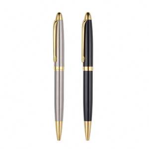 Bolígrafo Ejecutivo Personalizado con Logotipo, Negro Mate, 1.0 mm, Delgado, Diseño Simple, Metálico, Retráctil - Product Image 1