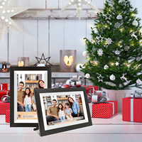 Cadres photo numériques en bois avec écran tactile IPS 1280*800 Cadres photo numériques WiFi