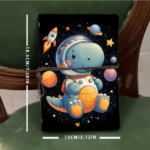 2025 A6 cahier d'enregistrement de travail 160 Pages épais à la mode idéal pour les réunions de bureau Notes de travail projet carnet de tâches avec <span class=keywords><strong>Dinosau</strong></span> - Product Image 4