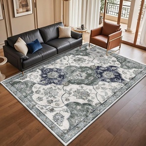 Alfombra <span class=keywords><strong>de</strong></span> Salón <span class=keywords><strong>de</strong></span> Diseño Tradicional Francés-Persa, <span class=keywords><strong>de</strong></span> Pelo Corto, Lujosa, Estilo Antiguo, Fabricada <span class=keywords><strong>a</strong></span> Máquina con Poliéster PET, Ideal para Villas - Product Image 2