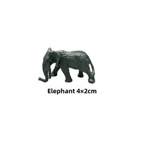 Mini-modèles de simulation de la faune en PVC pour enfants, éléphant, guépard, rhinocéros, hippopotame, bac à sable, 4-6 ans, développement cognitif, unisexe