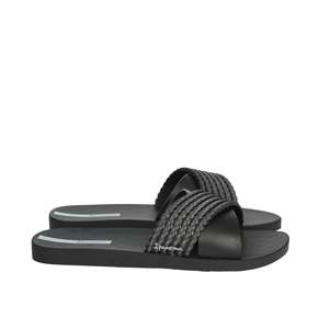 Sandali piatti da donna Ipanema con cinturino intrecciato nero - Product Image 2