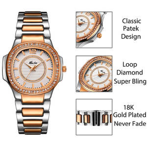 Nouvelle Marque MISSFOX 2549 Montre à Quartz pour Femme Cadran Rond Bracelet en Acier Inoxydable Cadeau Tendance 2026 - Product Image 5