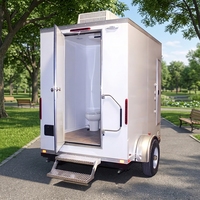 Unité de toilettes mobiles compacte et luxueuse pour mariages, fêtes, festivals et événements en plein air