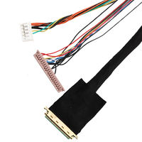 Maßgefertigte LVDS-Kabelkonfektion EDP LCD-Display Kabelbaum DF13 DF14 DF19 FI X30 OEM ODM Fabriklieferung