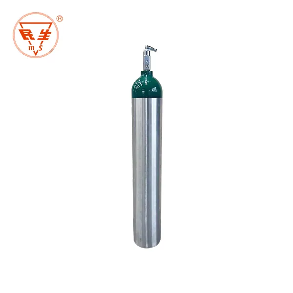 Cilindro de gas oxígeno de aluminio de alta presión pequeño volumen