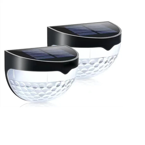 Lampe solaire LED blanc chaud pour marches, allées, escaliers, lumières de jardin extérieures, étanches, décoration de balcon, éclairage de patio, clôture, escalier - Product Image 1