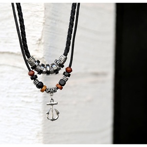 Collana con Ciondolo a Croce e Ancora in Stile Coreano per Uomo e Donna, Gioielli Retrò, Regalo per Coppie - Product Image 3