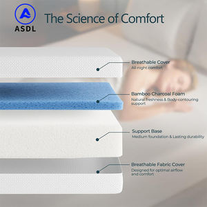 Colchón Moderno de Hotel, Ortopédico, Híbrido, con Masaje, Tamaño Queen, King y Full, de Látex y Espuma Viscoelástica para Apartamento - Product Image 2