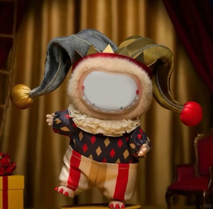 Labubs Keychain chú hề hộp mù tại sao rất nghiêm trọng loạt Vinyl đồ chơi sang trọng hộp mù Halloween Mặt dây chuyền - Product Image 3