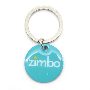 Factory Manufacturer Custom Your Own Logo Promotional Metal Keychain Printing Epoxy Resin Keychain - Product Image 1