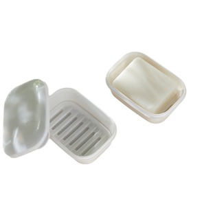 Soap Dish Rectangular White Self Drain For Home Bathroom Use - Product Image 5