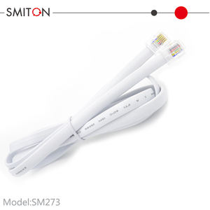 <span class=keywords><strong>Cable</strong></span> telefónico RJ12 de 1m 1.5m, <span class=keywords><strong>cable</strong></span> de puente telefónico 6P6C, <span class=keywords><strong>cable</strong></span> telefónico RJ12 de 6 conductores 6P6C - Product Image 3