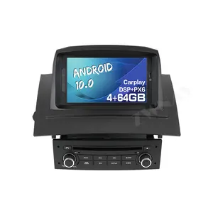 Autoradio Android 10, <span class=keywords><strong>4</strong></span> go, Navigation GPS, lecteur multimédia, stéréo, unité centrale, enregistreur, pour voiture <span class=keywords><strong>Renault</strong></span> Megane 2, Fluence (2002 à 2008) - Product Image 1