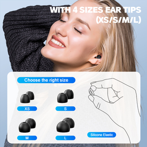 Vente en gros 4 paires taille 24dB filtre insonorisé maille réduction de bruit bouchons d'oreille antibruit bouchons d'oreille en silicone pour dormir - Product Image 2
