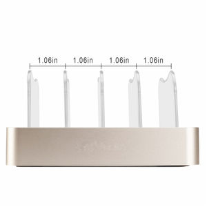 Logo personnalisé 4 ports multi USB Chargeur Station d'accueil Tablette <span class=keywords><strong>portable</strong></span> universelle Téléphone intelligent Station de charge rapide pour plusieurs appareils - Product Image 6